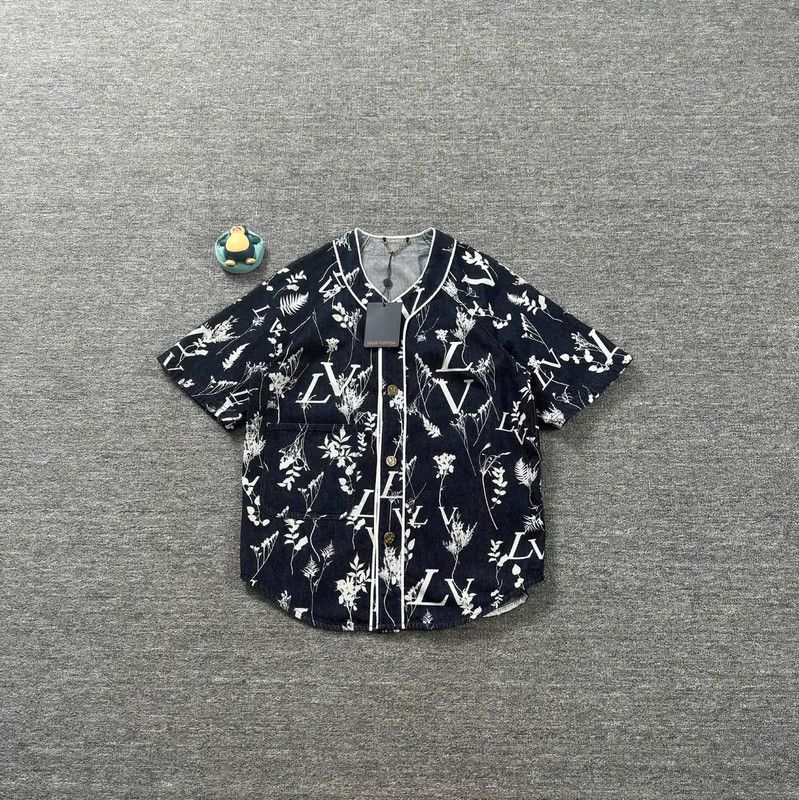 Louis Vuitton Louis Vuitton Blue Cotton Short Sleeve Shirt 0089 Size US XS / EU 42 / 0 - 1 Thumbnail