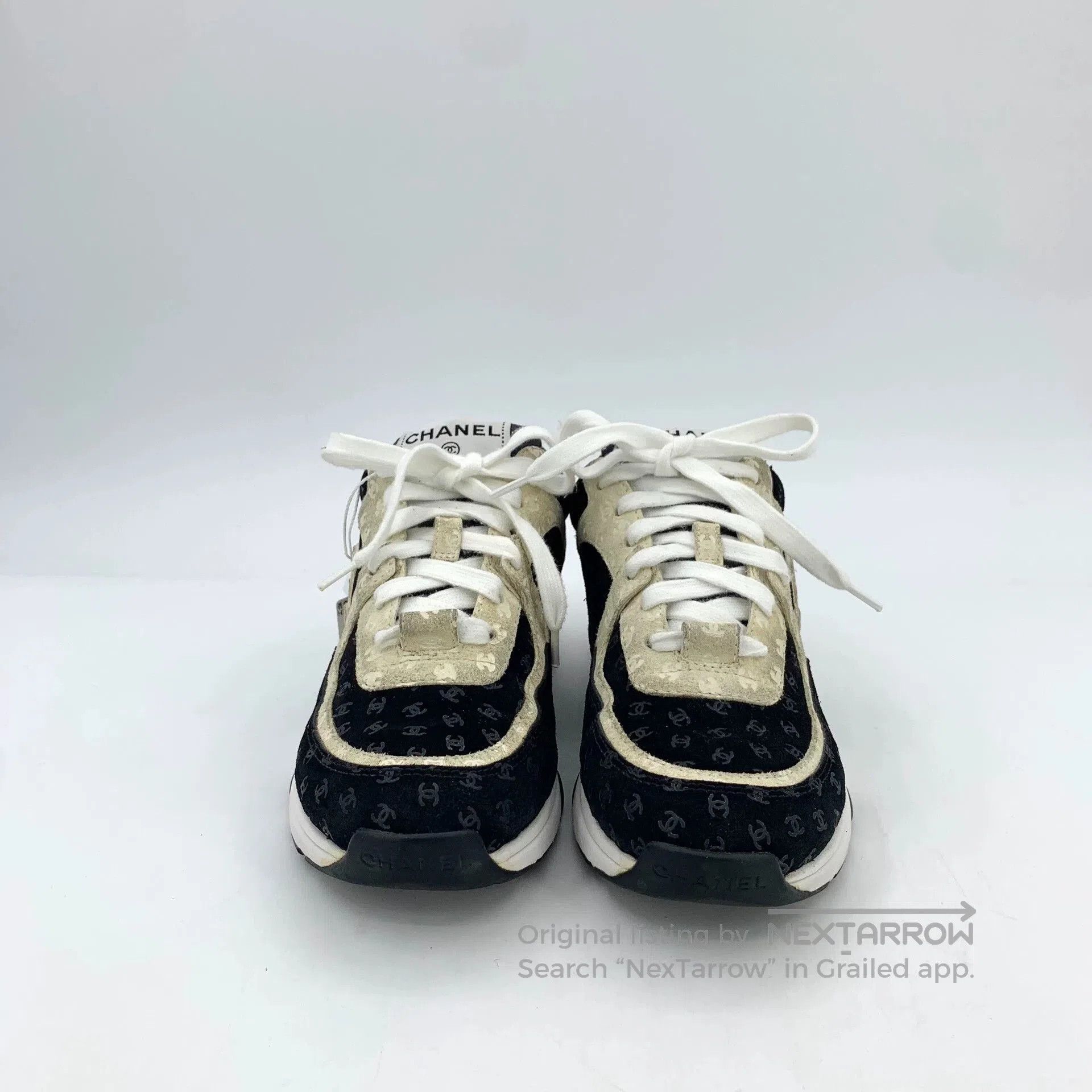 Chanel Chanel Logo Print Casual Sneakers. Size US 5 / IT 35 - 3 Thumbnail