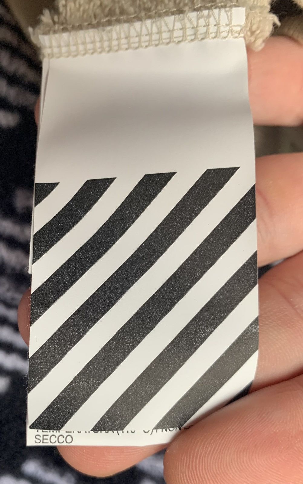 Off-White × Virgil Abloh Off White Bats Diagonal Hoodie - Beige Size US XL / EU 56 / 4 - 7 Thumbnail