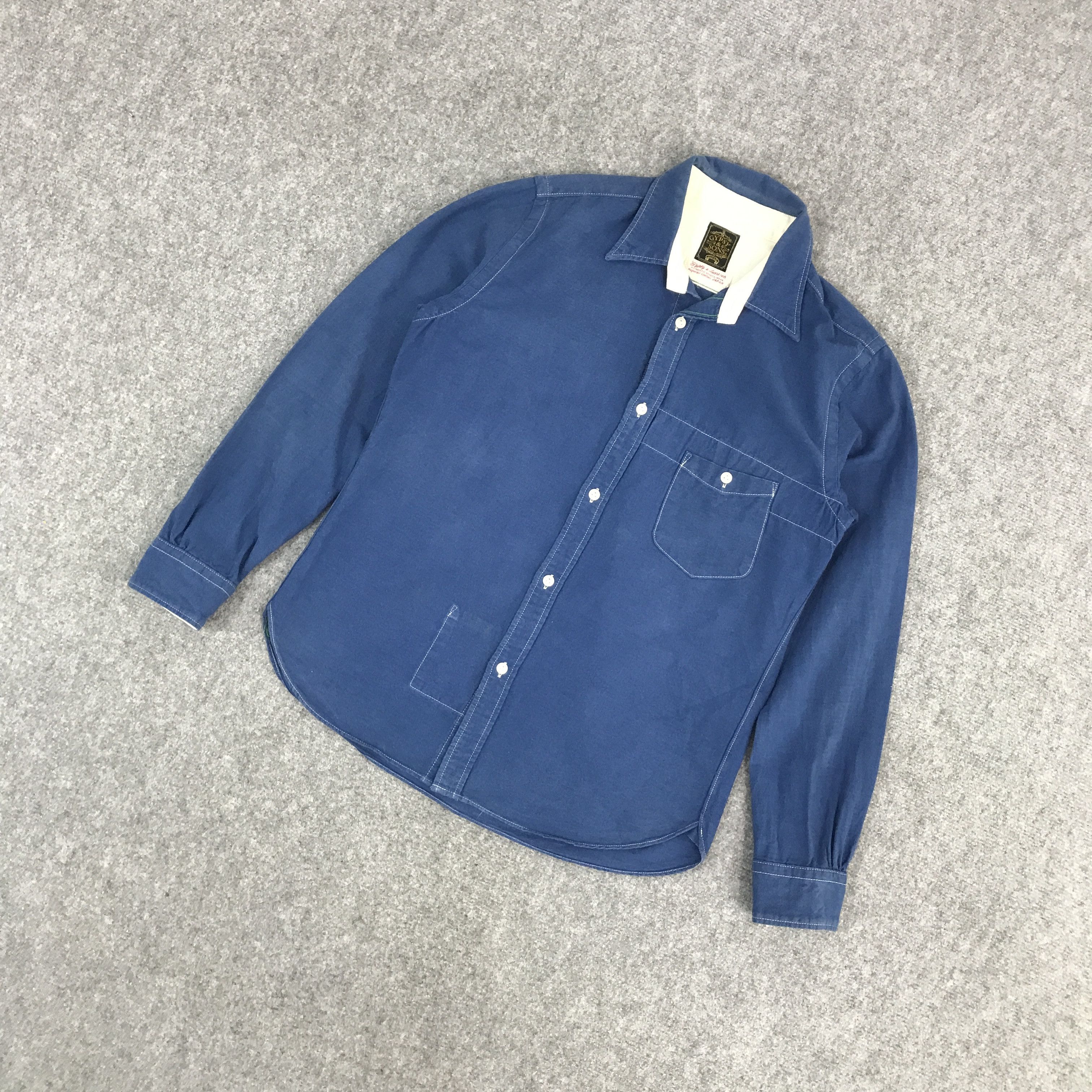 Gypsy × Indigo × Japanese Brand GYPSY SONS AUTHENTIC JAPAN BUTTON UP TSHIRTS Size US M / EU 48-50 / 2 - 5 Thumbnail