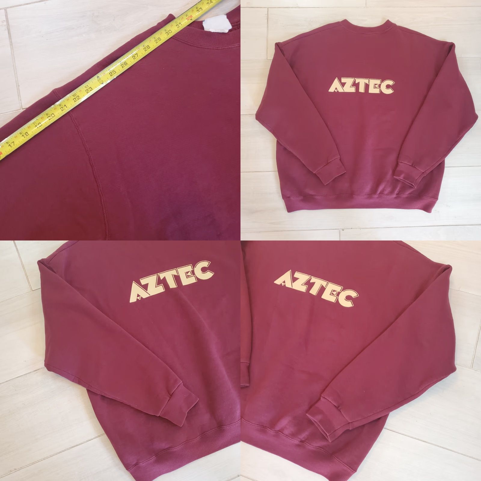 Lee VINTAGE Lee Sweatshirt Mens XL Maroon Crewneck Heavyweight Solid Aztec USA Sweatshirt Mens XL Maroon Crewneck Solid Aztec USA Size US XL / EU 56 / 4 - 8 Thumbnail