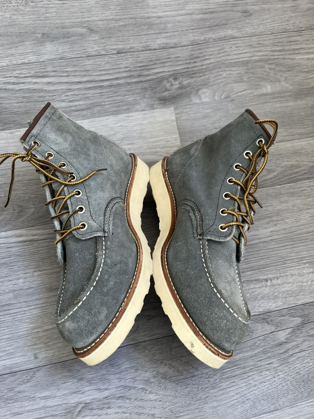 Red Wing Rare Red wing x moc-toe slate blue suede boots size 9 D Size US 9 / EU 42 - 11 Thumbnail