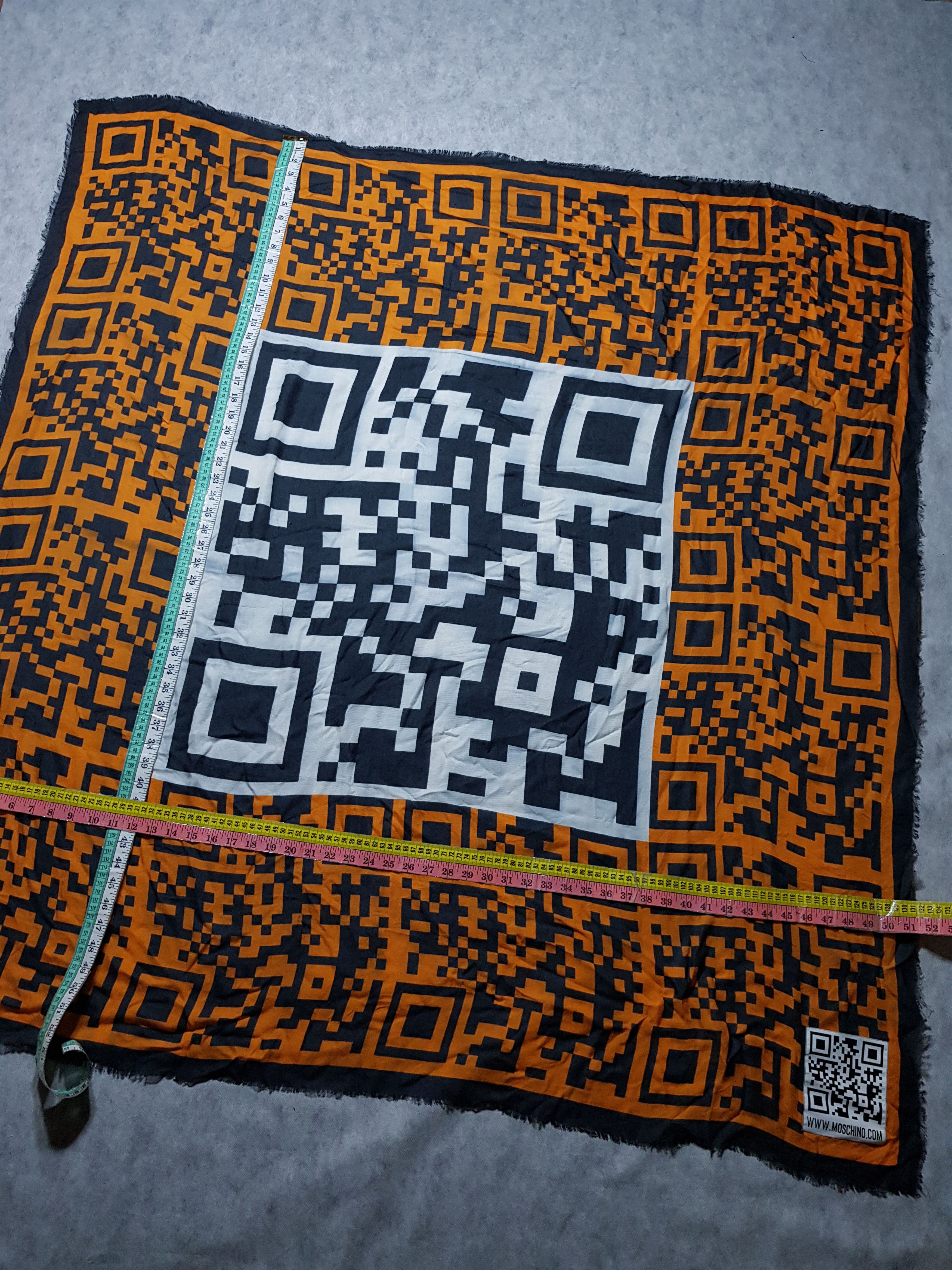 Moschino Moschino QR Code Cheap and Chic scarf 140cm 7% Cashmere Size ONE SIZE - 5 Thumbnail