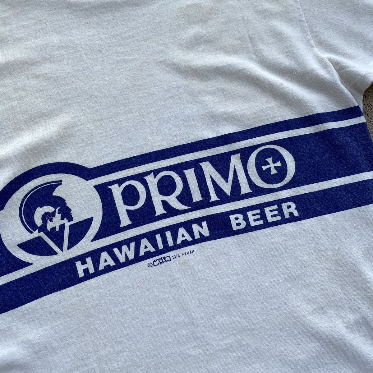 Vintage Vintage 70s Primo Hawaiian Beer t shirt Wraparound Hawaii Size US L / EU 52-54 / 3 - 9 Thumbnail