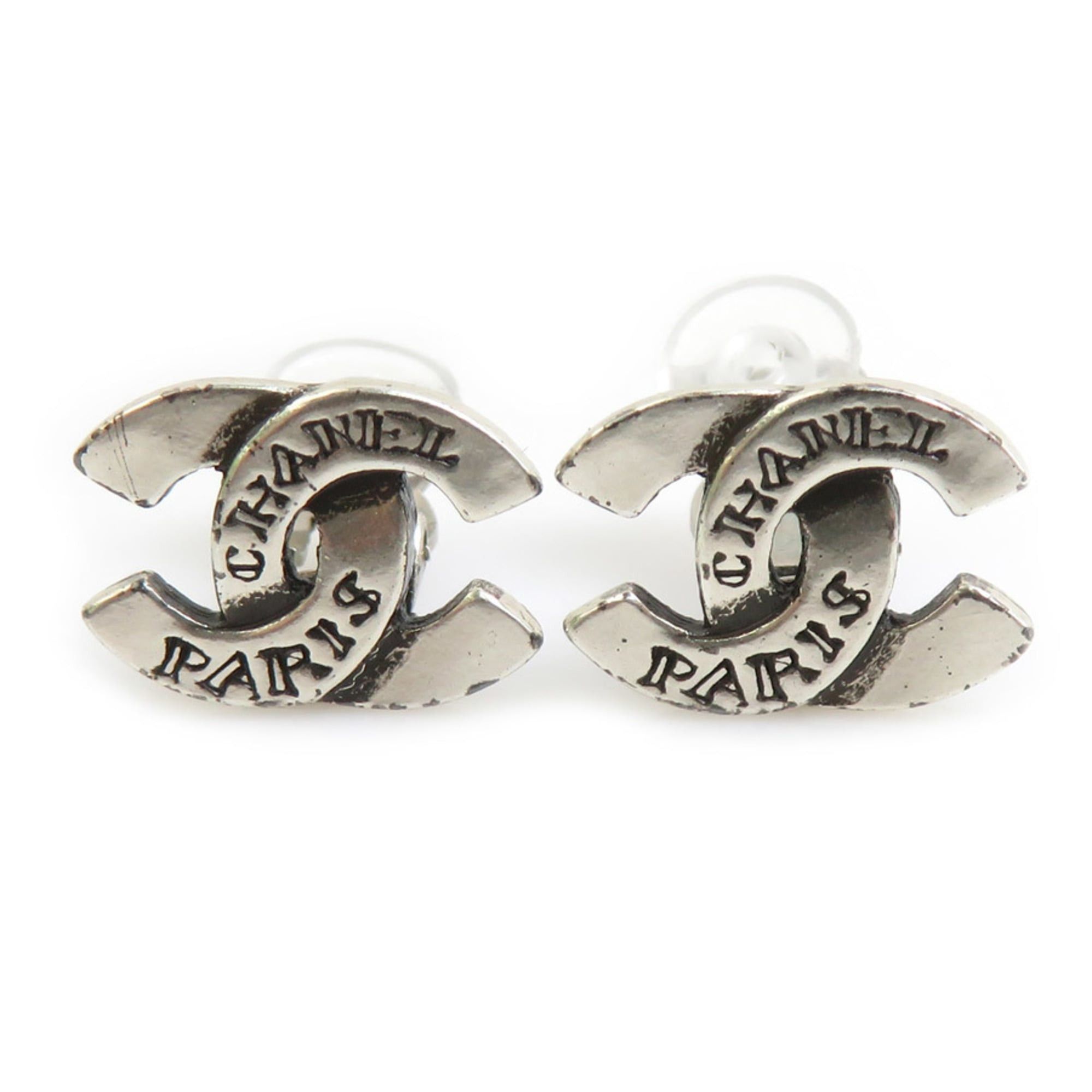 Chanel CHANEL Coco Mark Metal Silver Earrings for Women, Free Shipping, e61551a Size ONE SIZE - 1 Thumbnail