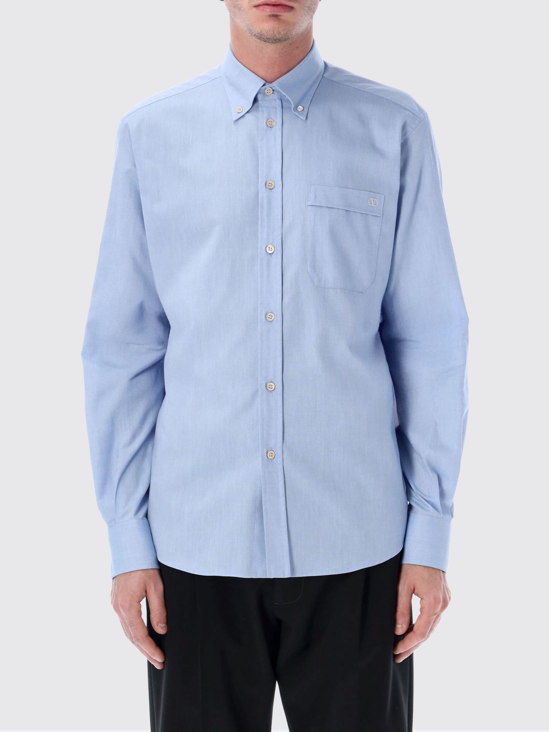 Valentino Valentino Shirt Men Sky Blue Size US XXS / EU 40 - 1 Thumbnail