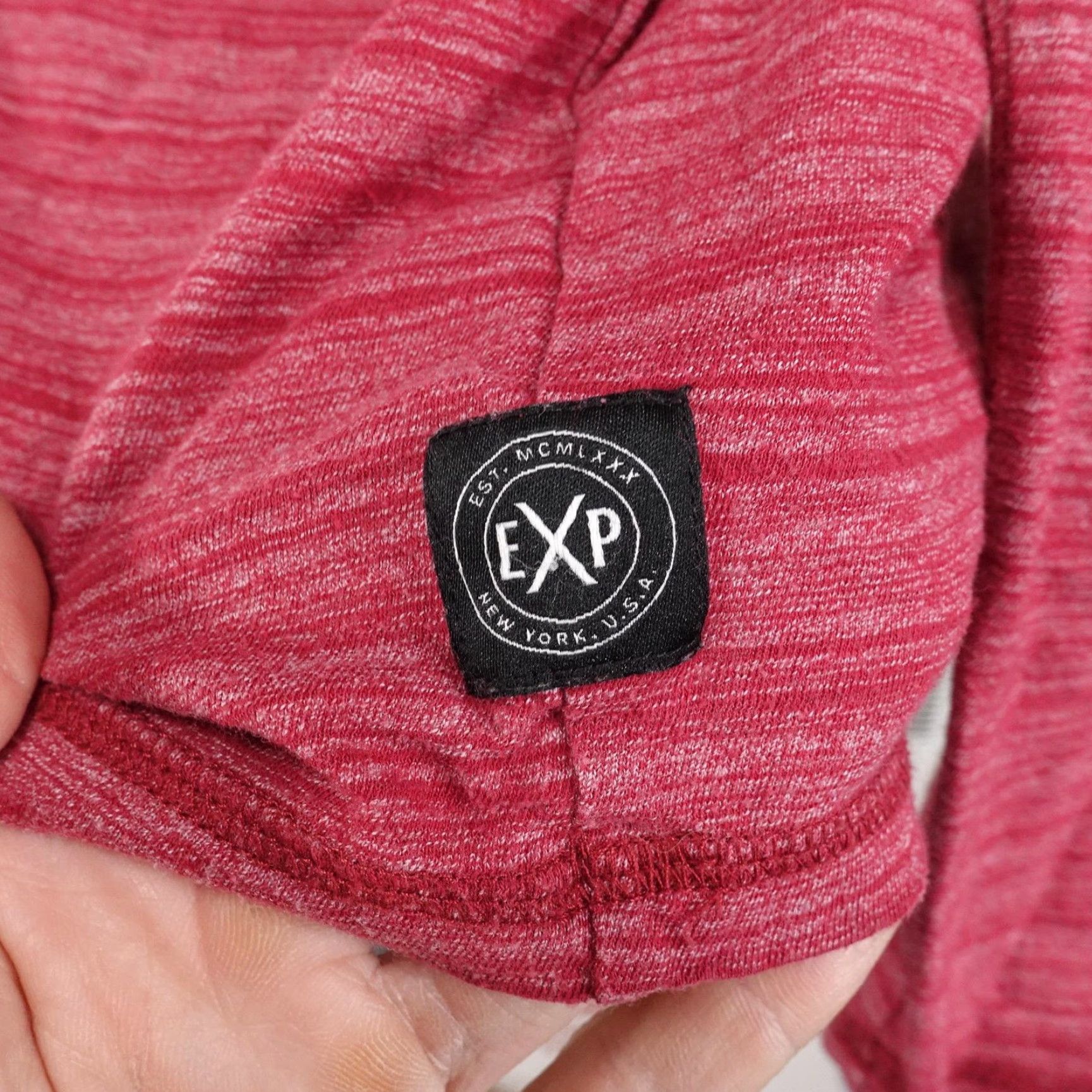 Express Express Shirt Mens XL Red Striped Long Sleeve Henley Tagless Soft Tee Casual Size US XL / EU 56 / 4 - 4 Thumbnail
