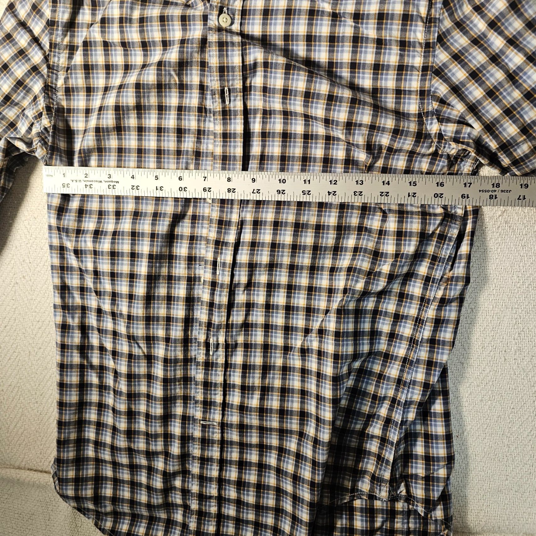 Banana Republic Banana Republic Button-Up Shirt Men Small Plaid Long Sleeve Blue Cotton Classic Preppy Mens Size US S / EU 44-46 / 1 - 5 Thumbnail