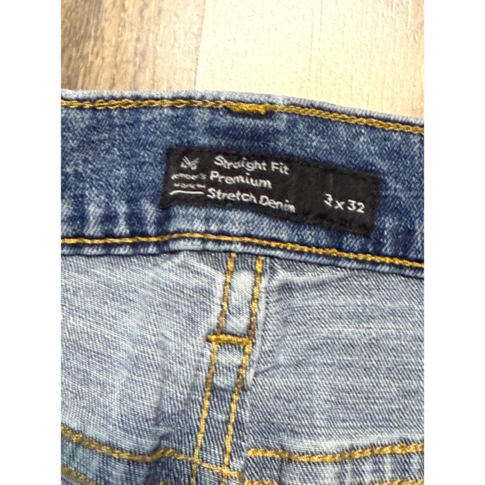 Denime VINTAGE? (No) Member's Mark Jeans Mens 32x32 Blue Straight Fit Premium Stretch Denim Jeans Mens Regular 5-Pocket Size US 32 / EU 48 - 4 Thumbnail