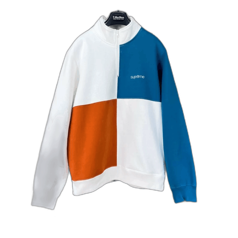 Supreme Color Block Half-Zip Sweatshirt
