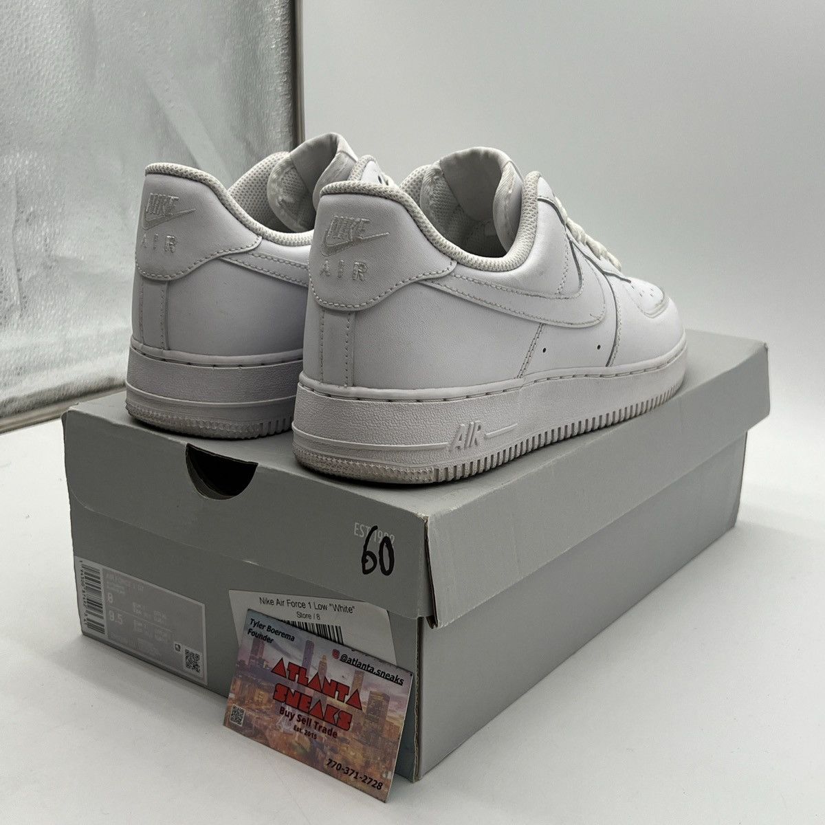 Nike Air Force 1 triple white Size US 8 / EU 41 - 5 Thumbnail