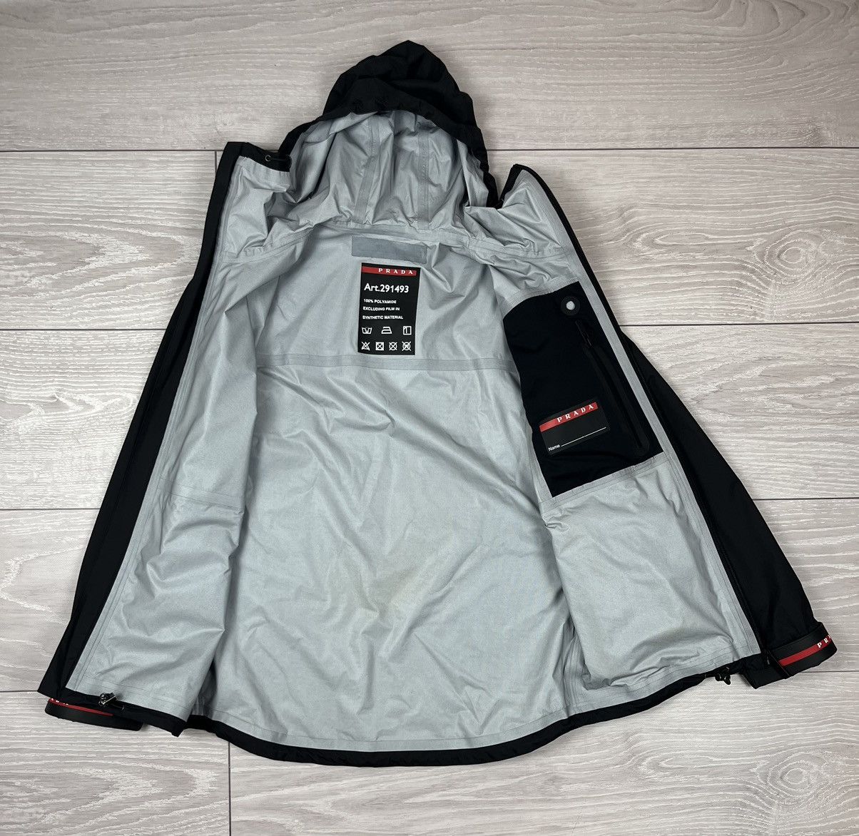 Prada Prada Linea Rossa Black Red Tab Ski Jacket Womens XS Size XS / US 0-2 / IT 36-38 - 6 Thumbnail