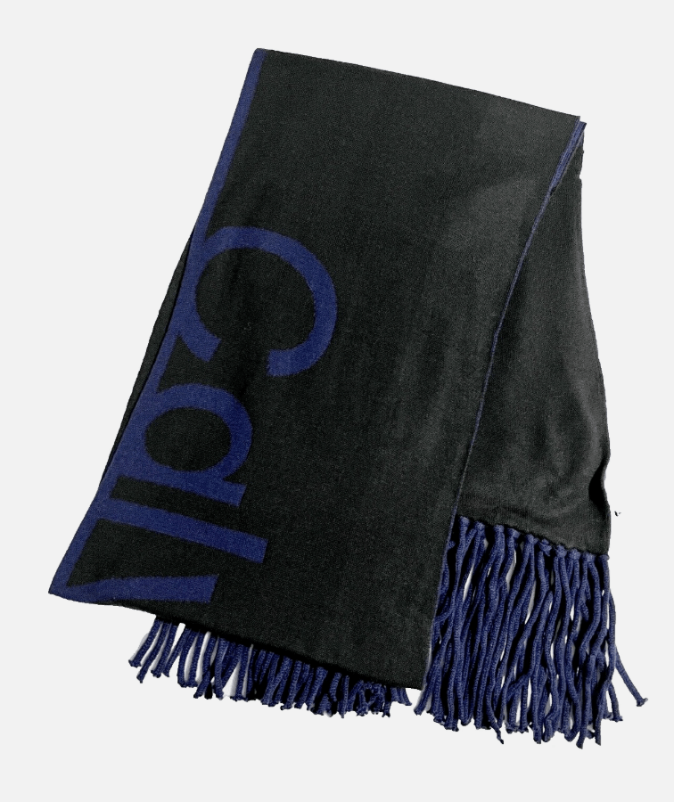 Calvin Klein NEW Reversible Knit Fringe Double Thick Scarf Size ONE SIZE - 2 Thumbnail