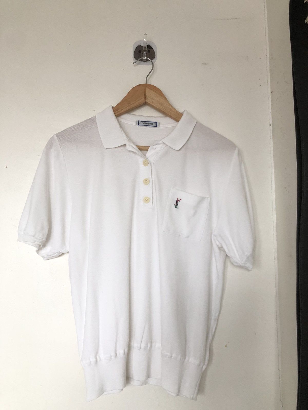 Japanese Brand × Vintage × Yves Saint Laurent Vintage YSL Shirt Sleeve Jumper Polo Size US S / EU 44-46 / 1 - 3 Thumbnail
