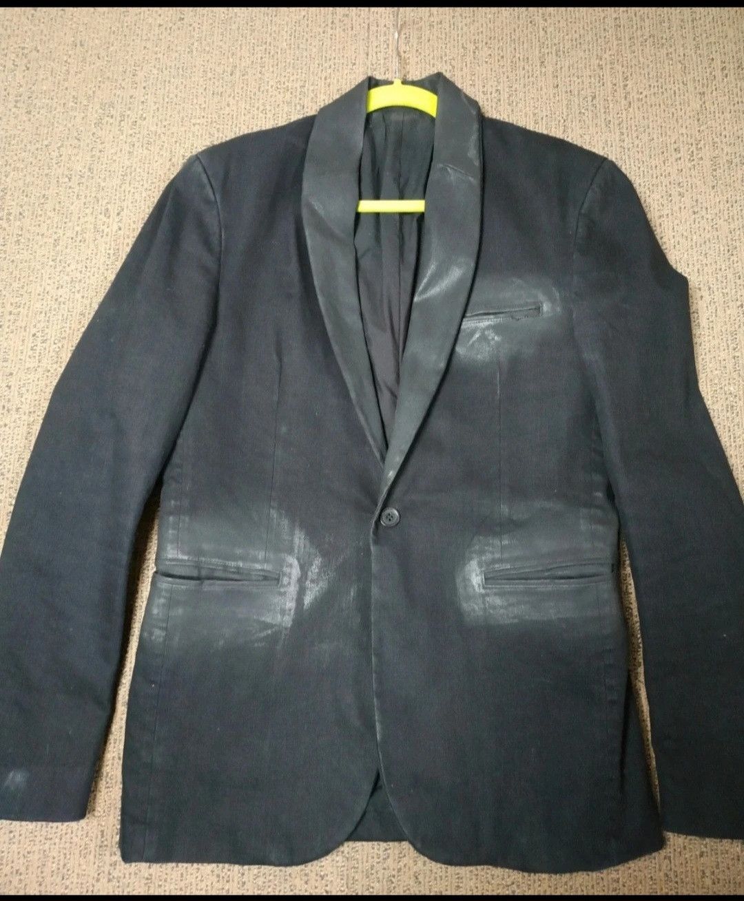 Karl Lagerfeld Karl Lagerfeld Archive Metallic Coated Blazer Jacket Size 40R - 1 Thumbnail