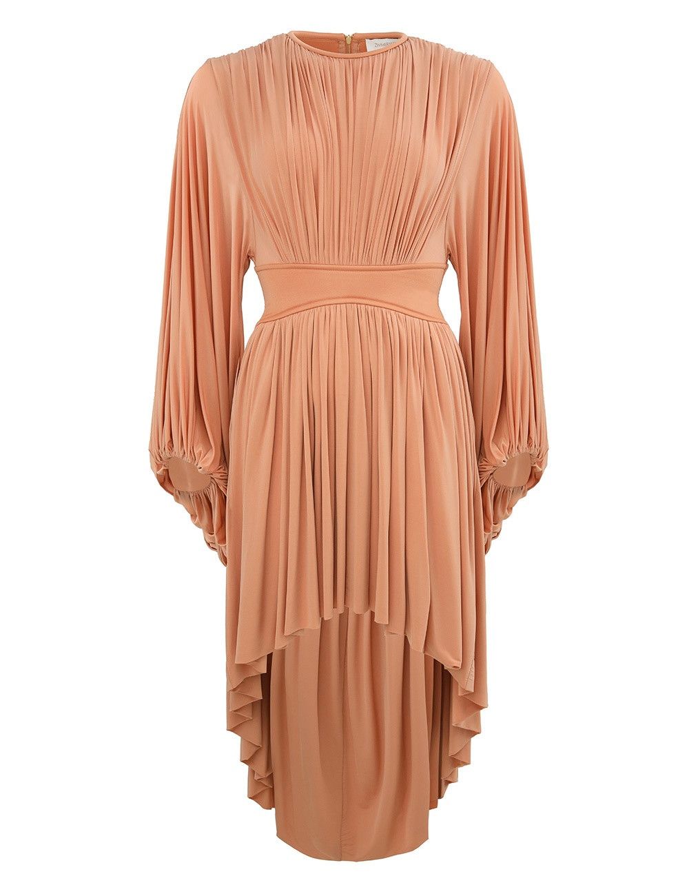 Zimmermann oc11z0226 Illuminate Batwing Mini Dress In Coral Pink Size M / US 6-8 / IT 42-44 - 1 Thumbnail