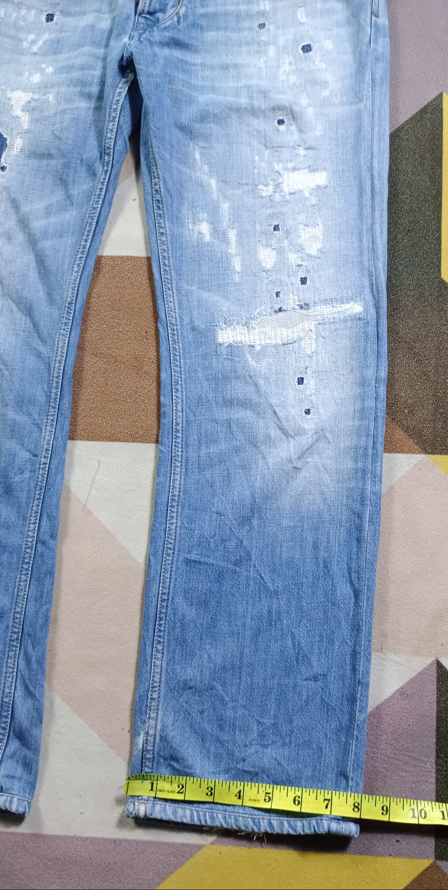 Diesel 🔥 Distressed Denim Diesel LARKEE straight cut Size US 32 / EU 48 - 22 Thumbnail