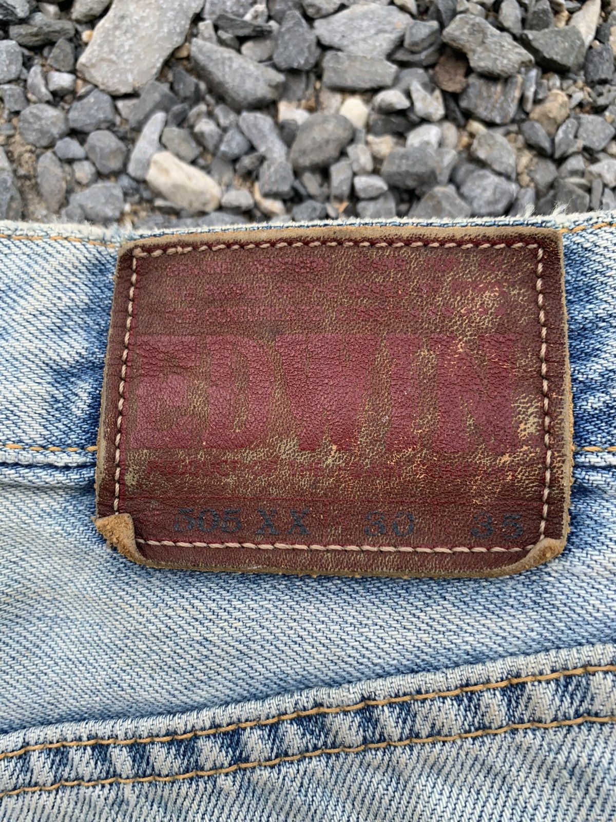 Edwin VINTAGE EDWIN 505XX SELVEDGE FADED JAPANESE DISTRESSED DENIM Size US 29 - 11 Thumbnail
