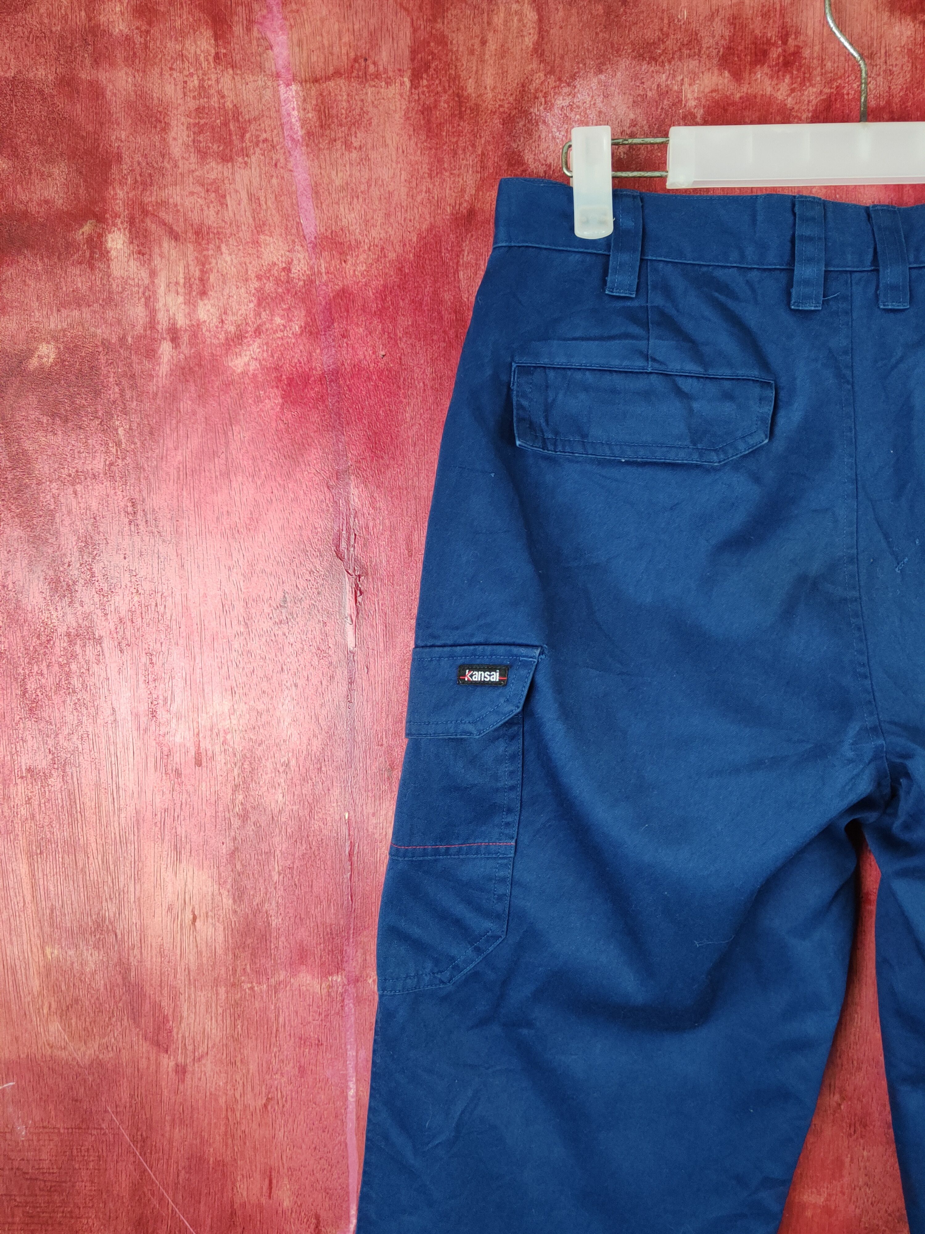Japanese Brand Kansai Blue Multipocket Tactical Cargo Pants #S1816 Size US 30 / EU 46 - 10 Thumbnail