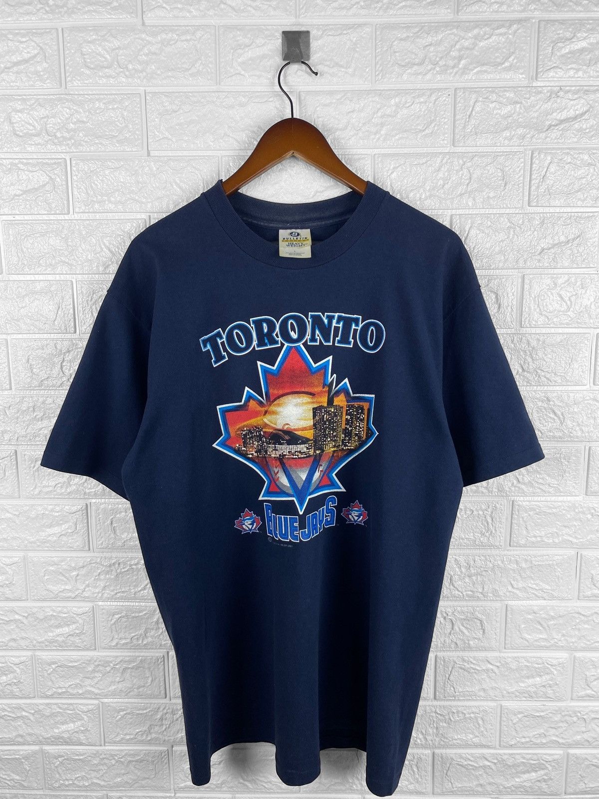 MLB Vintage 2001 Toronto Blue Jays MLB T-Shirt Size US L / EU 52-54 / 3 - 1 Thumbnail