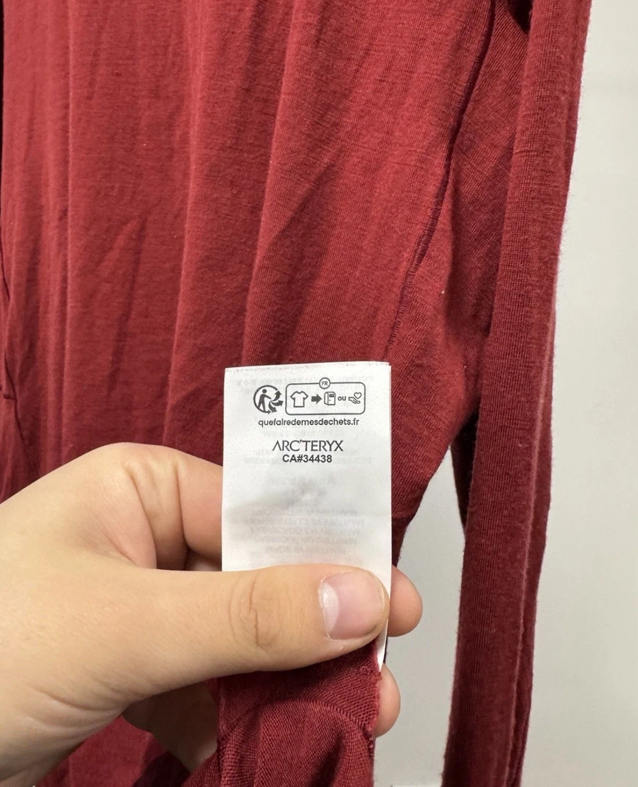Arc'teryx Arcteryx Rho Merino Wool Crew Neck Long Sleeve Mens L Size Size US L / EU 52-54 / 3 - 8 Thumbnail