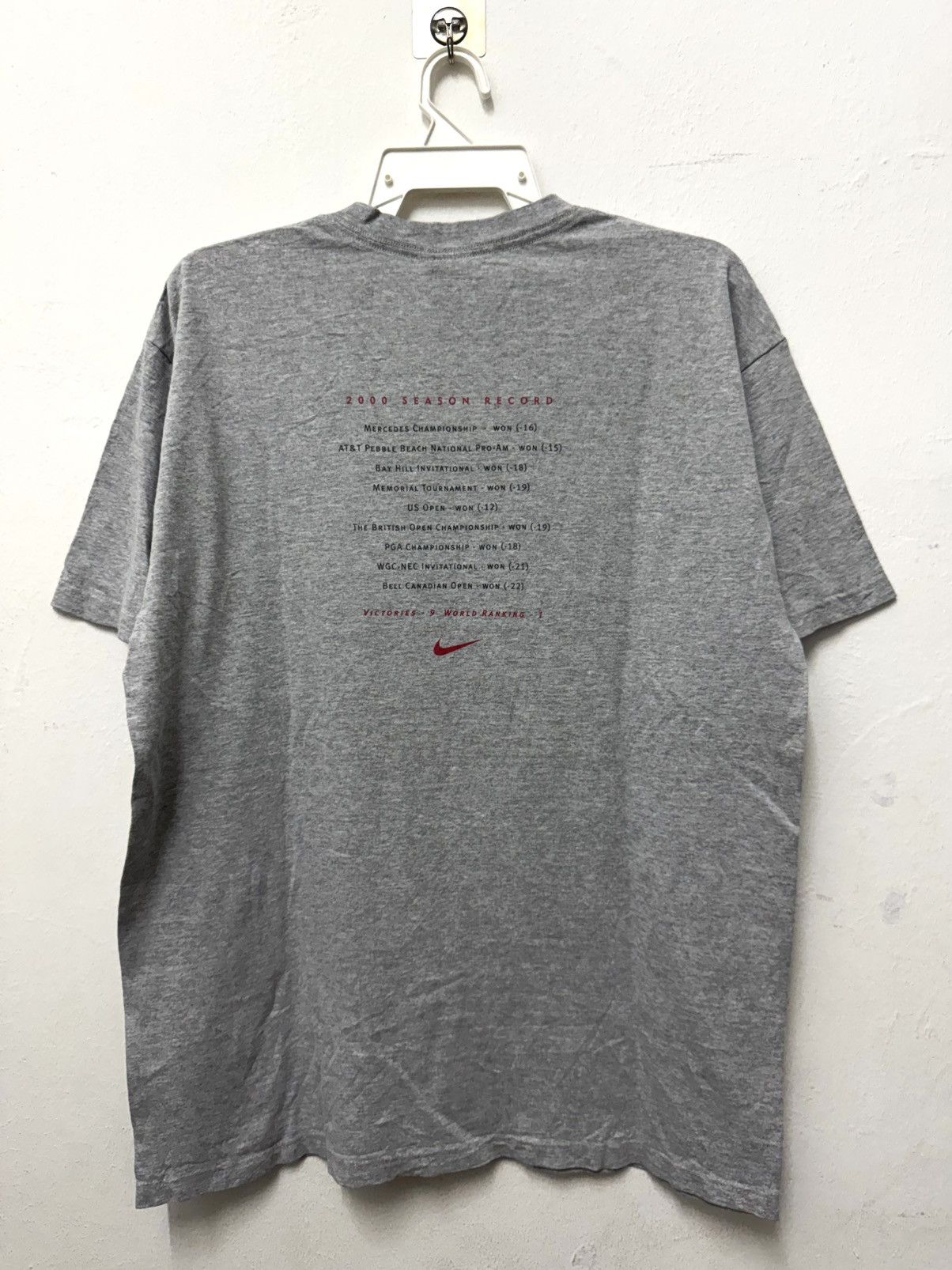 Nike × Tiger Woods × Vintage Vintage Tiger Woods Legendaris List Champion Nike T shirt Size US M / EU 48-50 / 2 - 5 Thumbnail