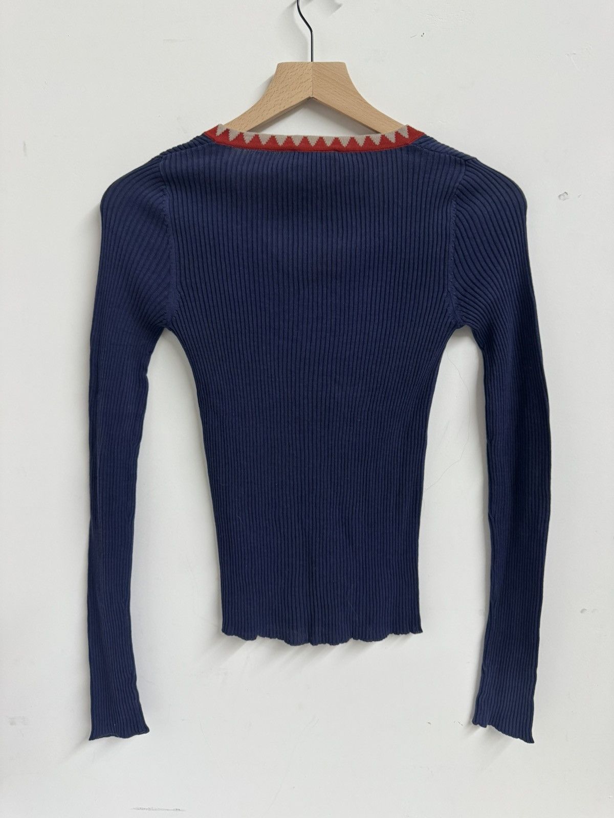 Etro Etro Ribbed V-Neck Knit Top – IT 40 – New With Tags Size M / US 6-8 / IT 42-44 - 5 Thumbnail