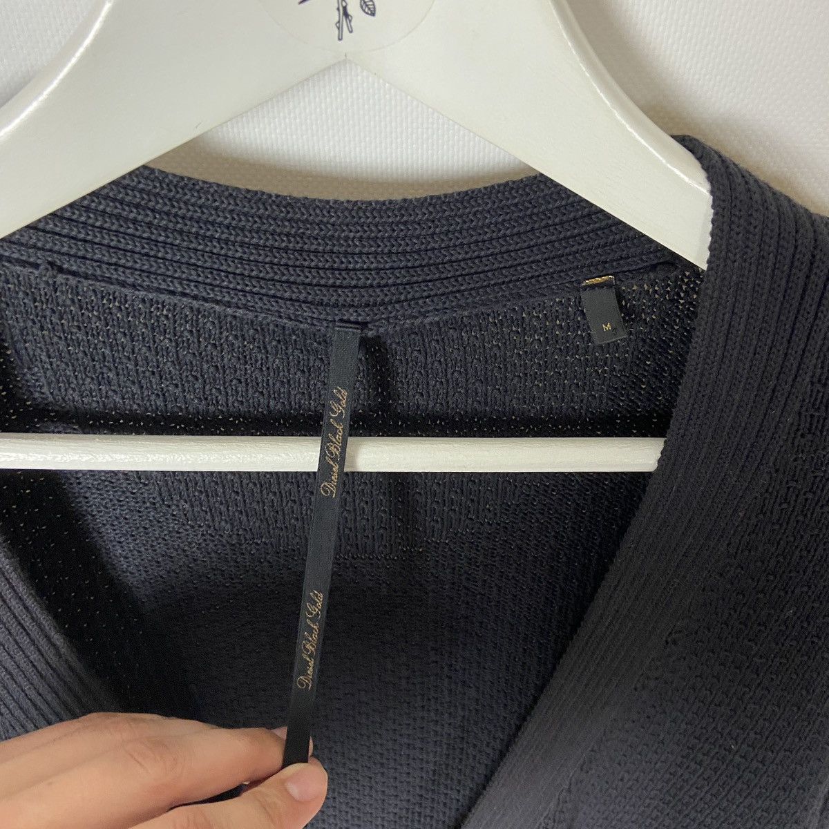 Diesel Vintage 00s Diesel Black Gold radient oversize cardigan y2k Size US M / EU 48-50 / 2 - 5 Thumbnail