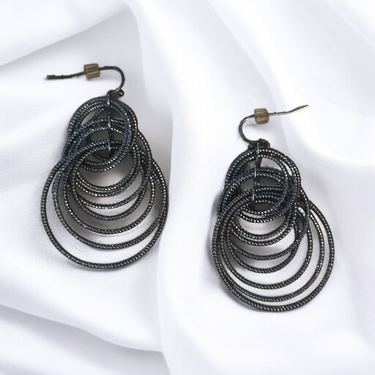 Other Lia Sophia Voltage hematite multi hoops dangle earrings Size ONE SIZE - 1 Thumbnail