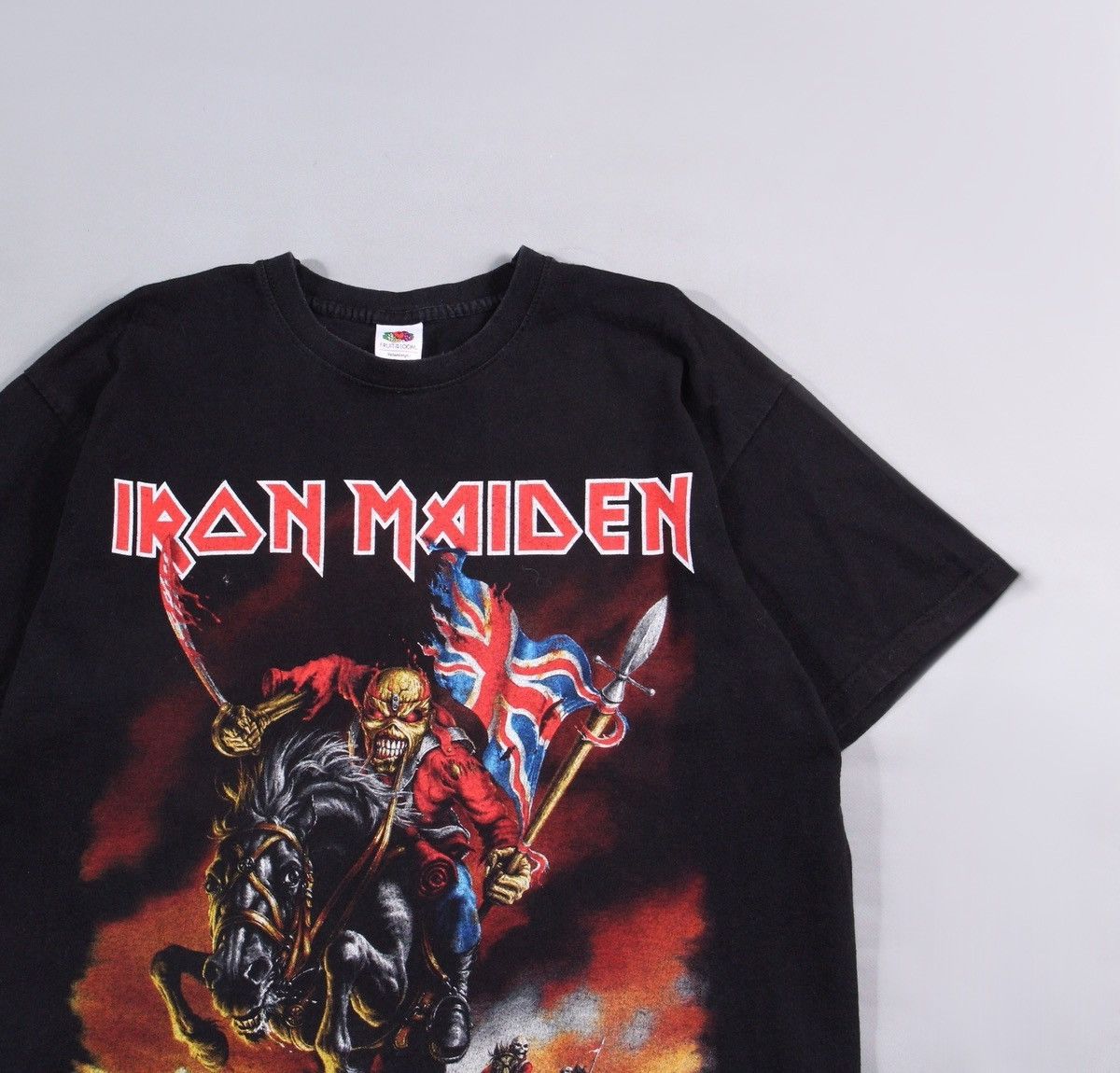 Iron Maiden Iron Maiden 2014 Vintage Metal Black Rock Tour Tee T Shirt L Size US L / EU 52-54 / 3 - 3 Thumbnail