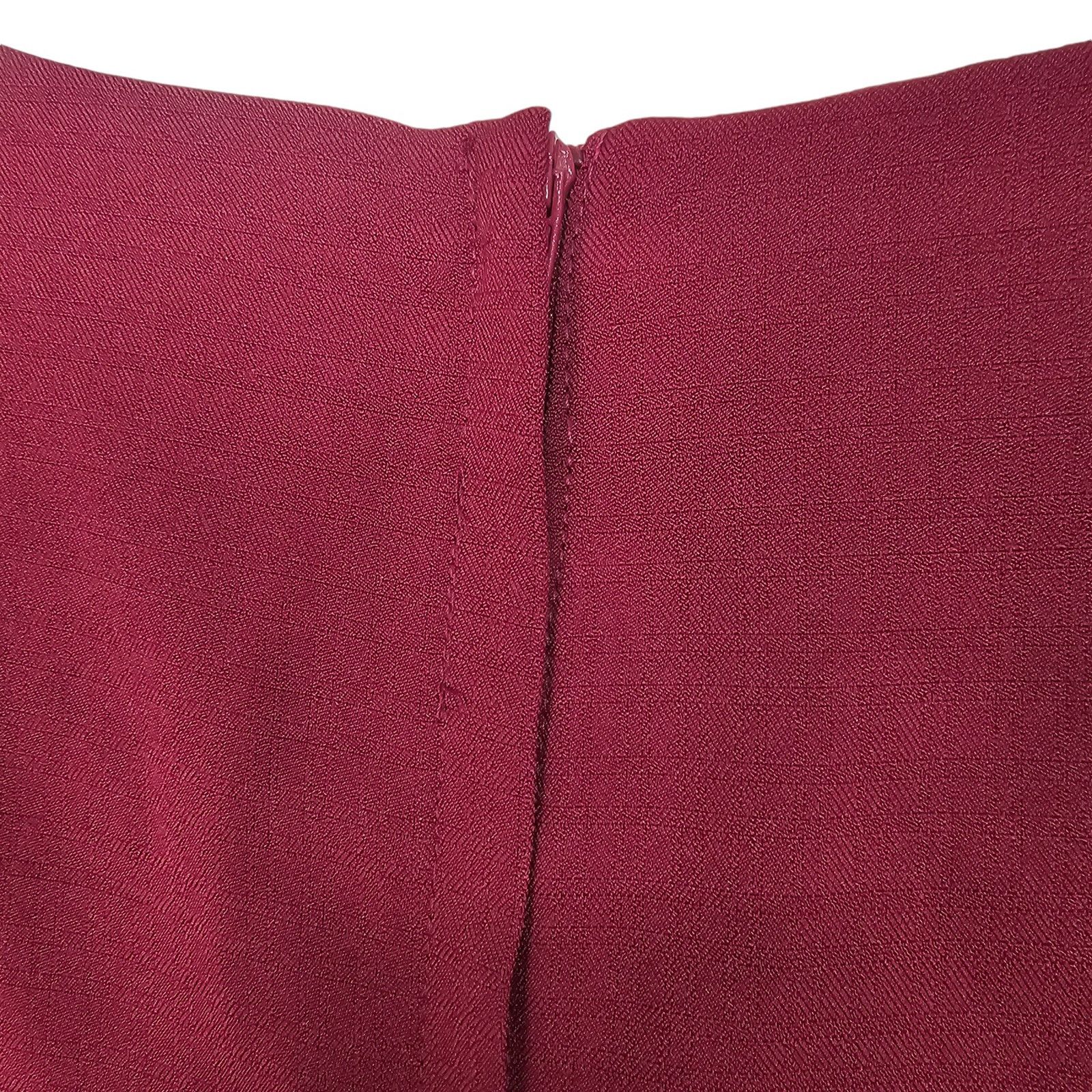 Voodoo Tactical Voodoo Vixen Womens Khloe Ruffle Pencil Dress Sz M Burgundy Size M / US 6-8 / IT 42-44 - 11 Thumbnail