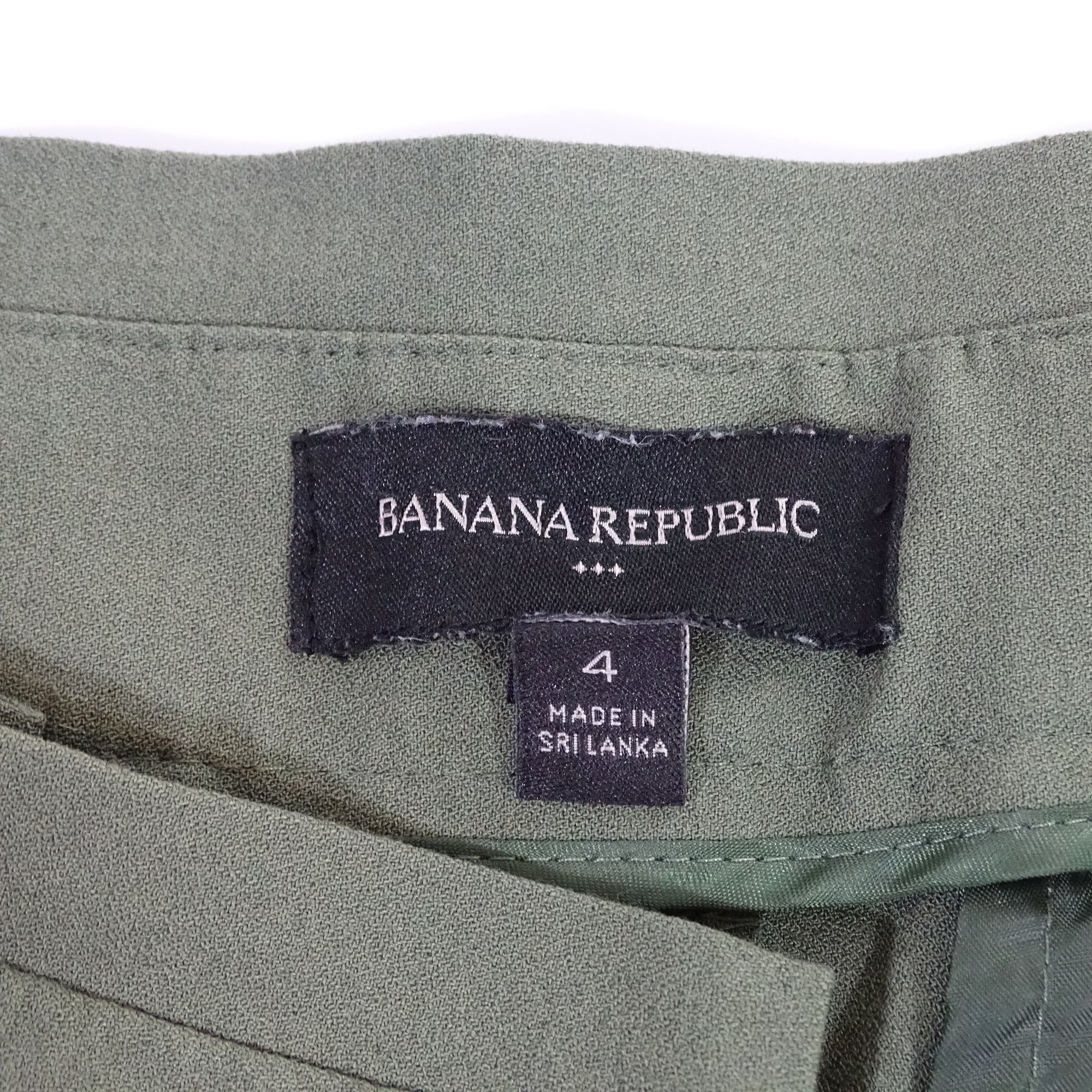 Banana Republic Banana Republic Green High Waisted Belted Pleated Size 4 Size 27" / US 4 / IT 40 - 5 Thumbnail
