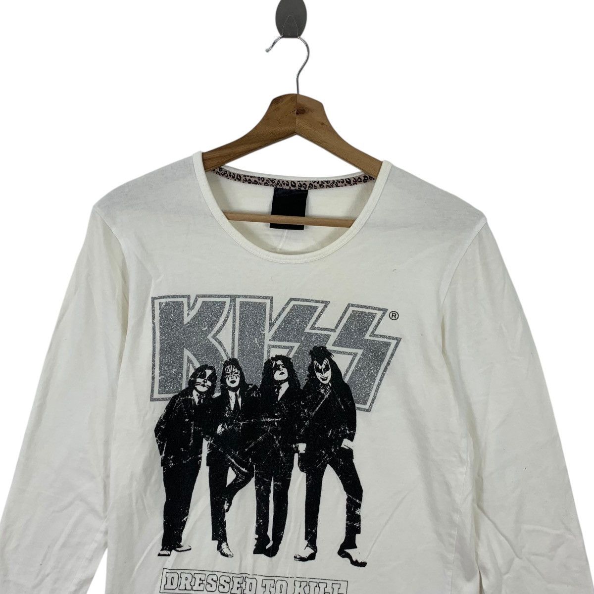 Band Tees KISS BAND Dressed To Kill Tour Promo Tee Shirt Top Size M / US 6-8 / IT 42-44 - 2 Thumbnail