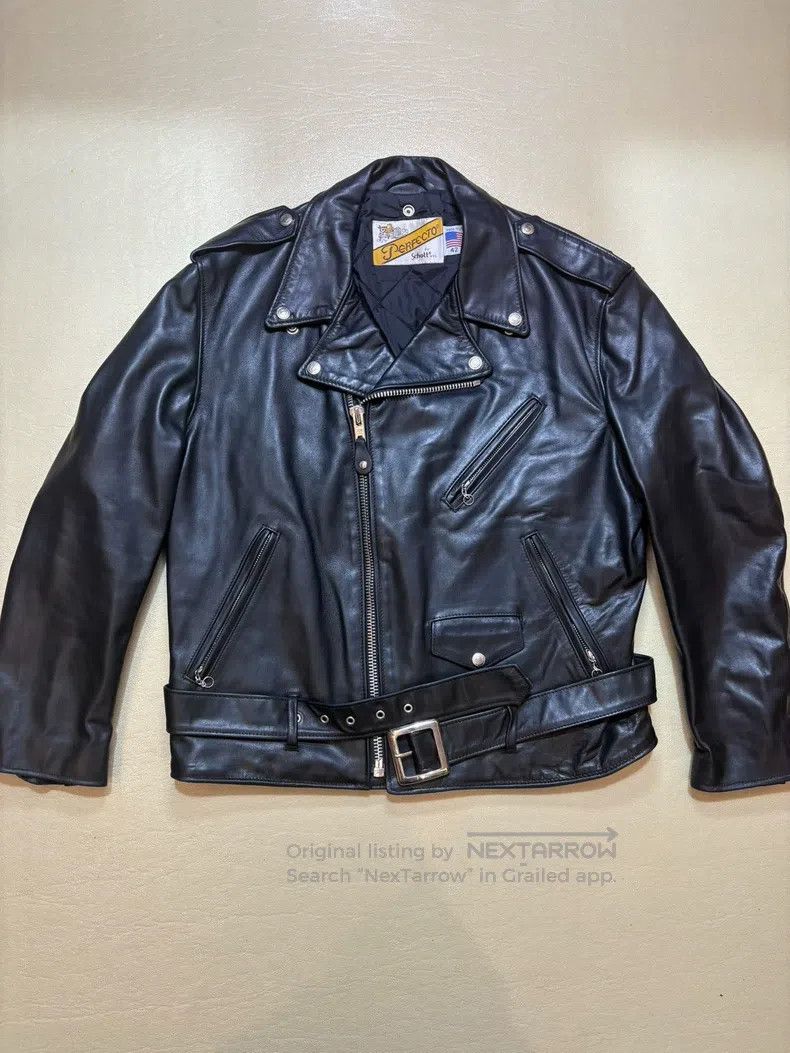 Schott Schott NYC118 classic cable-stayed cowhide motorcycle jack Size US XS / EU 42 / 0 - 1 Thumbnail