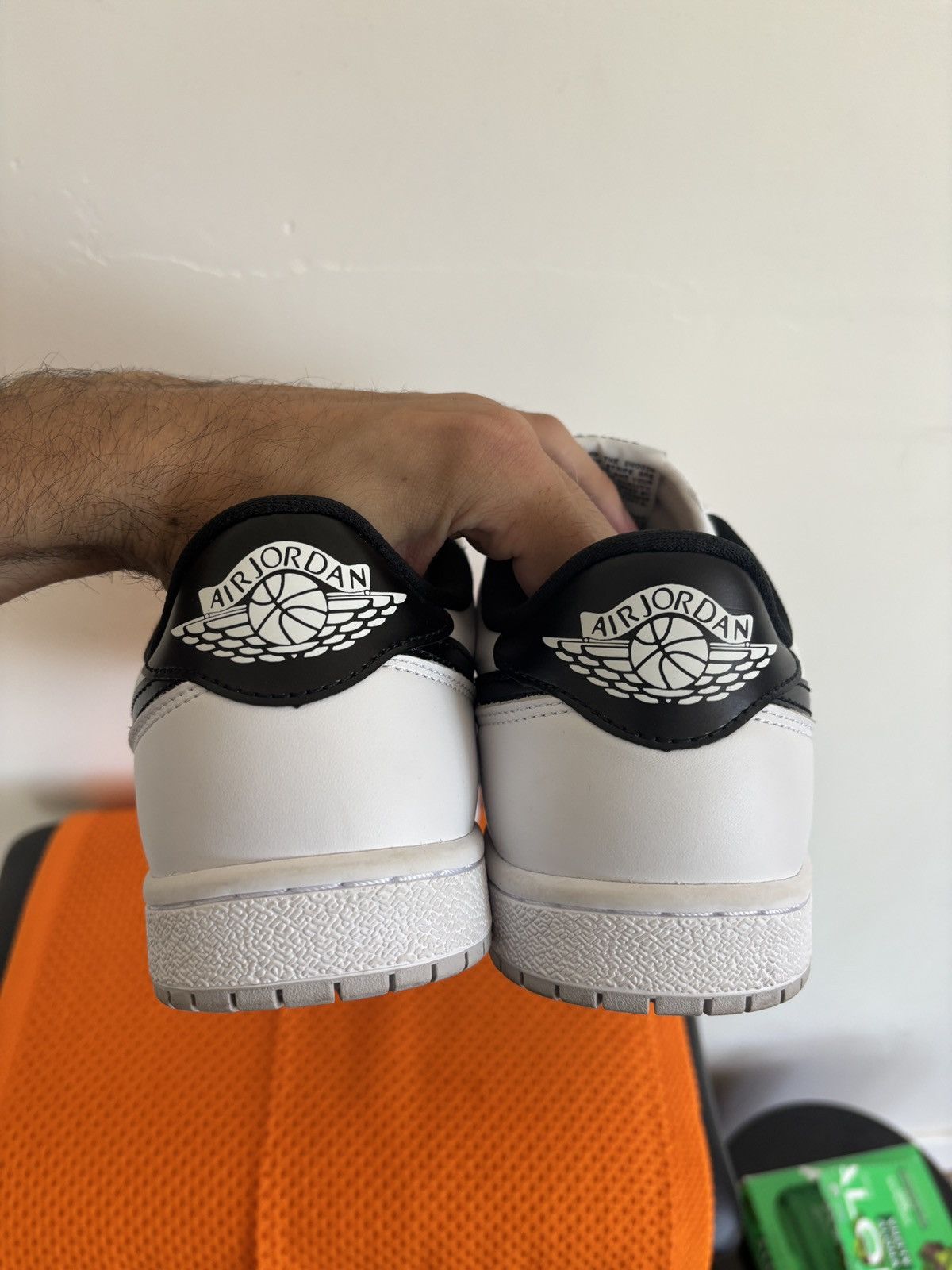 Jordan Brand Jordan 1 Low 85 White Metallic Black Size US 9 / EU 42 - 8 Thumbnail
