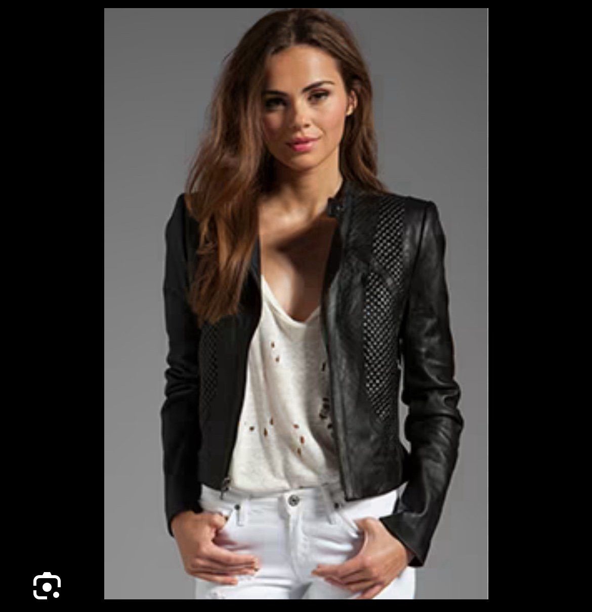 Bcbgmaxazria BCBGMaxAzria Misa Blocked Moto Jacket Size M / US 6-8 / IT 42-44 - 1 Thumbnail
