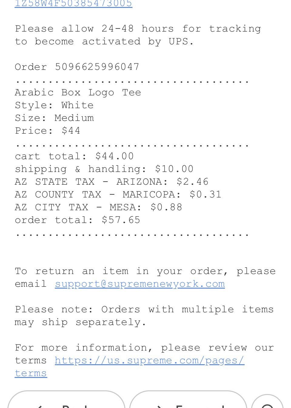 Supreme Supreme Arabic box logo tee white size medium Size US M / EU 48-50 / 2 - 7 Thumbnail