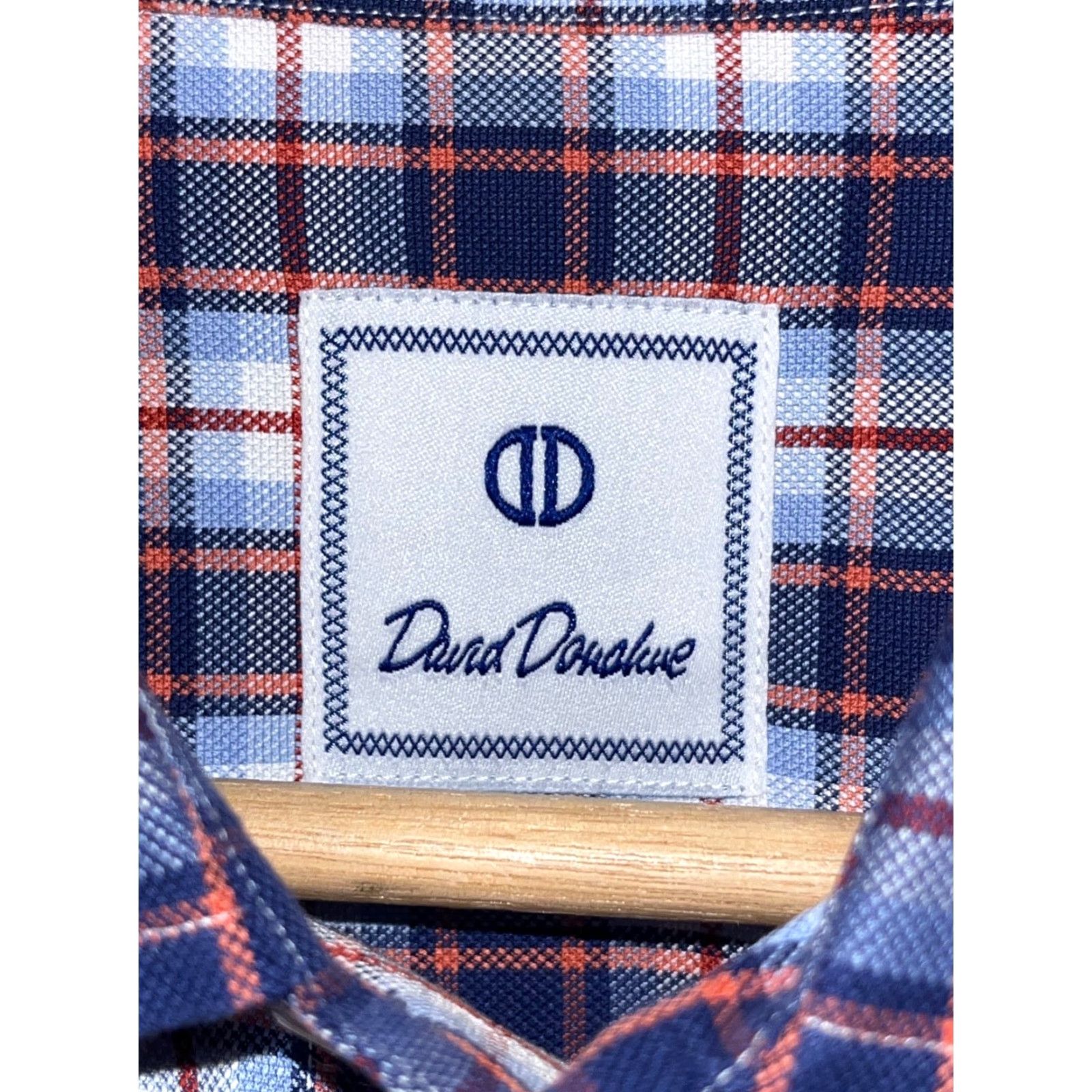David Donahue David Donahue Shirt Mens M Plaid Twill Button-Up Collared Long Sleeve Multicolor Logo Casual Formal Workwear Size US M / EU 48-50 / 2 - 5 Thumbnail