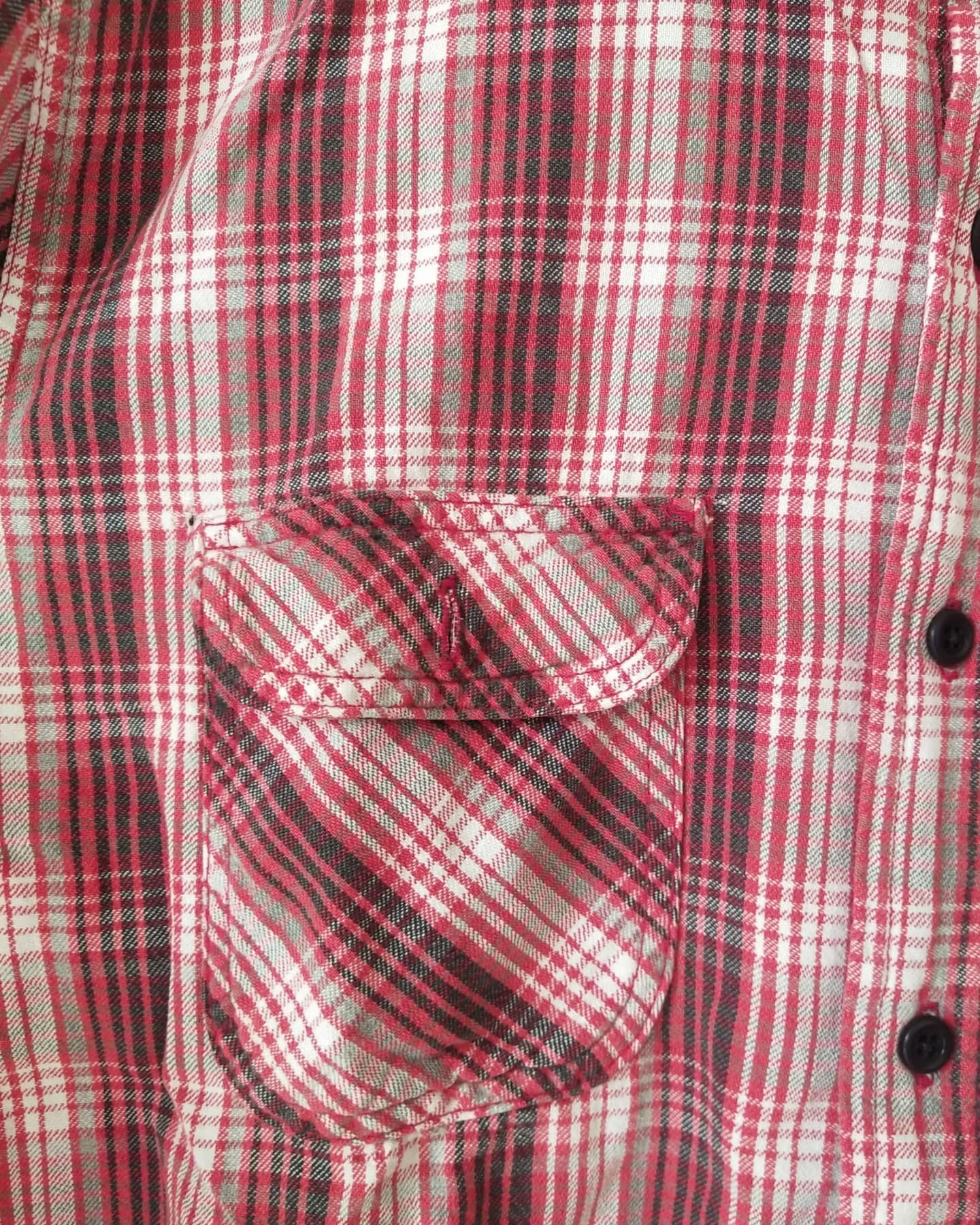Edwin 90s Edwin Red Plaid Flannel Shirt Japan Size US M / EU 48-50 / 2 - 2 Thumbnail