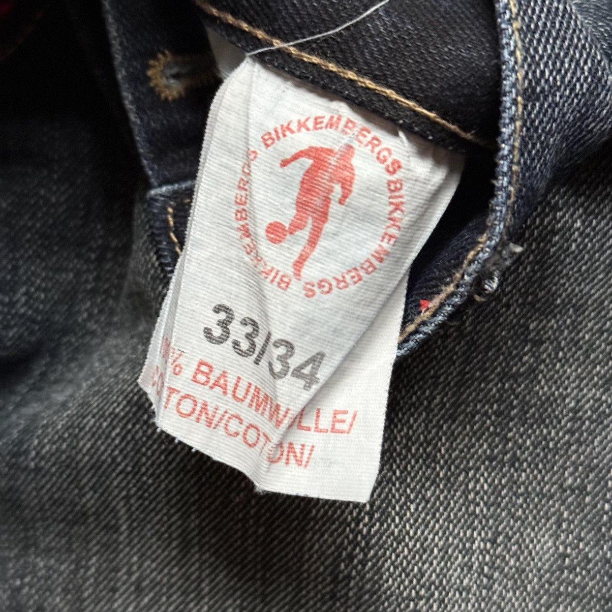 Dirk Bikkembergs 📌 Vintage Y2K Dirk Bikkembergs Baggy Soccer Washed Jeans Size US 33 - 10 Thumbnail