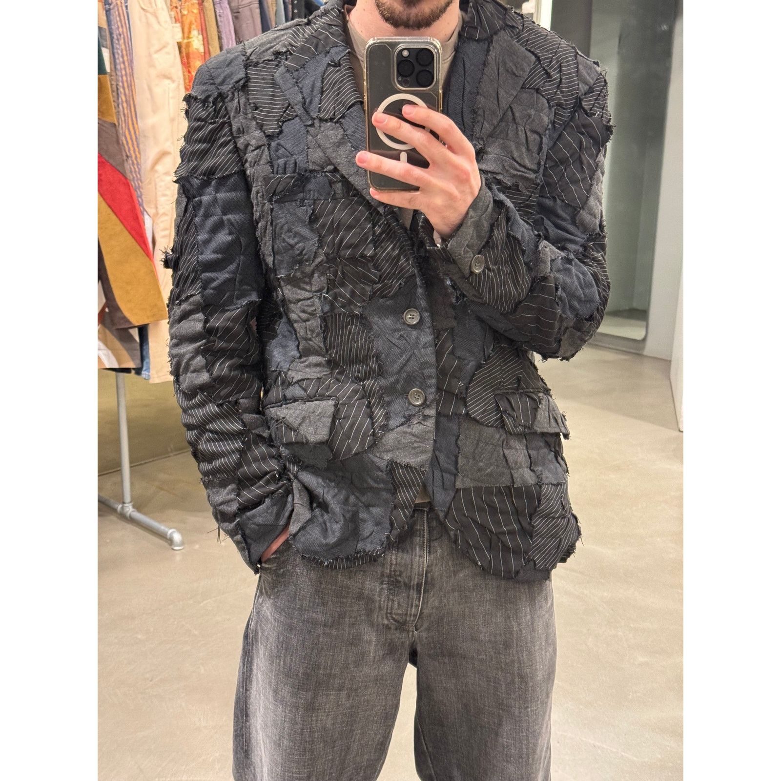 Romeo Gigli 2000s Romeo Gigli handmade patchwork blazer Size US M / EU 48-50 / 2 - 2 Thumbnail