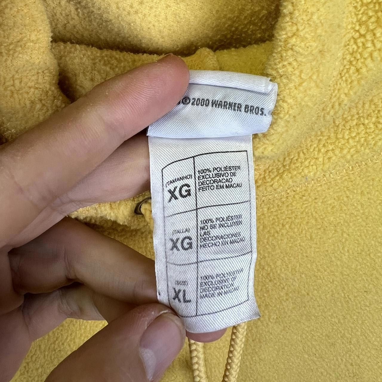 Designer Warner Bros Tweety Bird Yellow Hoodie 90s vintage Size XL / US 12-14 / IT 48-50 - 5 Thumbnail