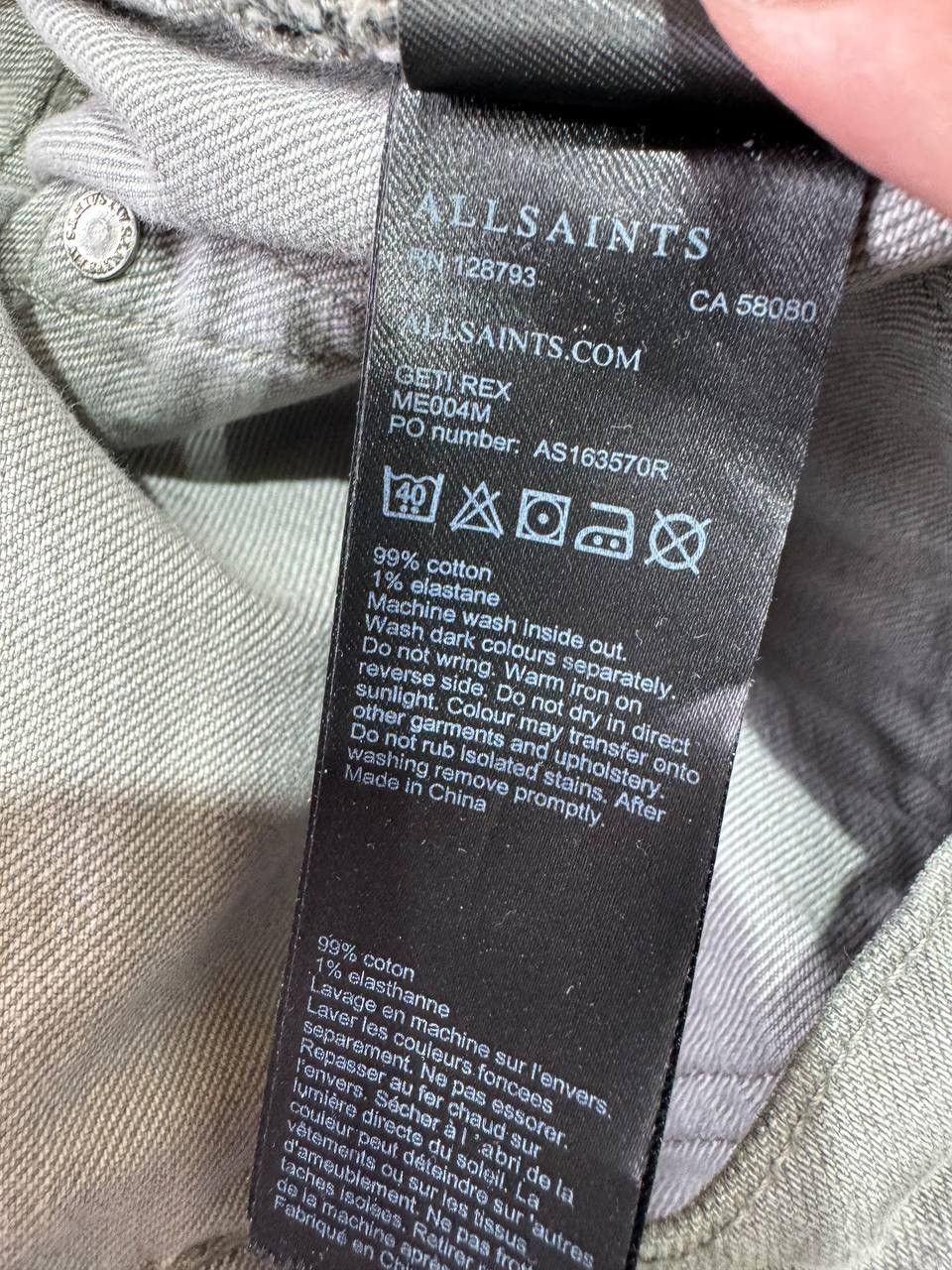 Other Allsaints GETI Rex Distressed Embroidered Jeans Pants Mens Size US 32 / EU 48 - 23 Thumbnail