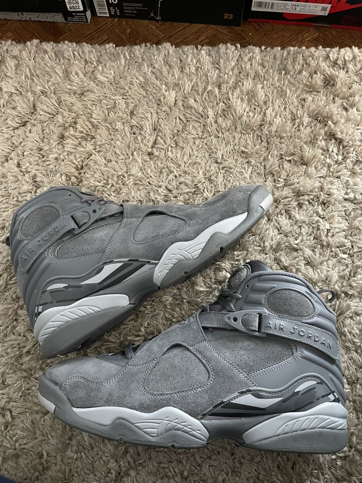 Jordan Brand Jordan 8 Cool Grey Size US 13 / EU 46 - 2 Thumbnail
