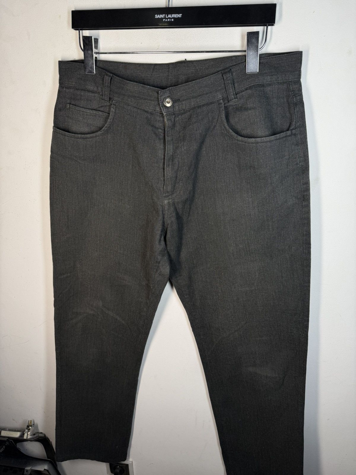 Yves Saint Laurent 36x32 YSL Casual Pants Grey YSL Jeans Size US 36 / EU 52 - 17 Thumbnail