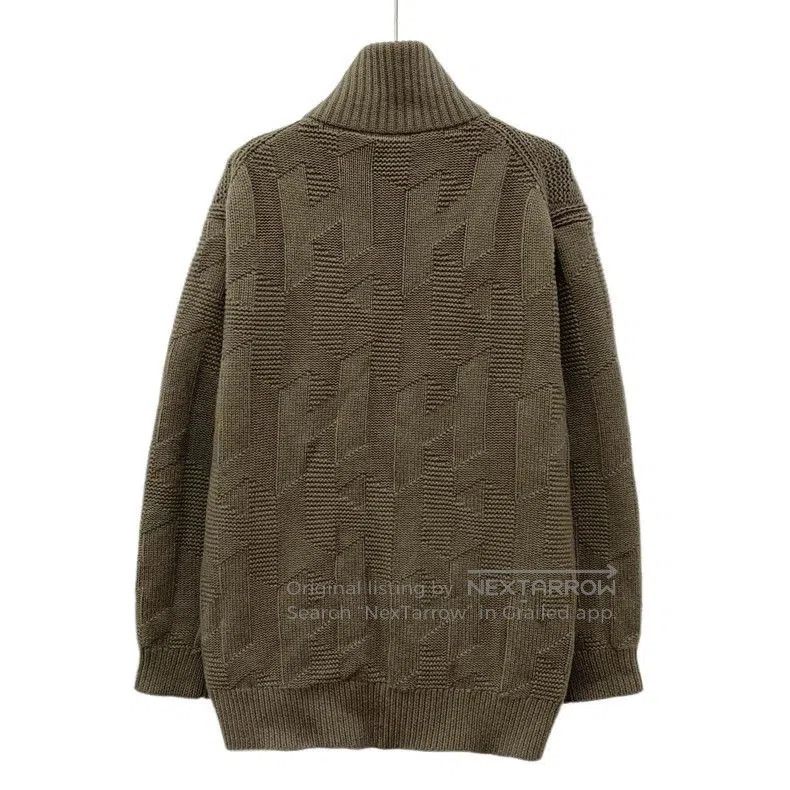 Hermes Hermes Wool Textured Zip Knit Jacket. Size US XXS / EU 40 - 2 Thumbnail