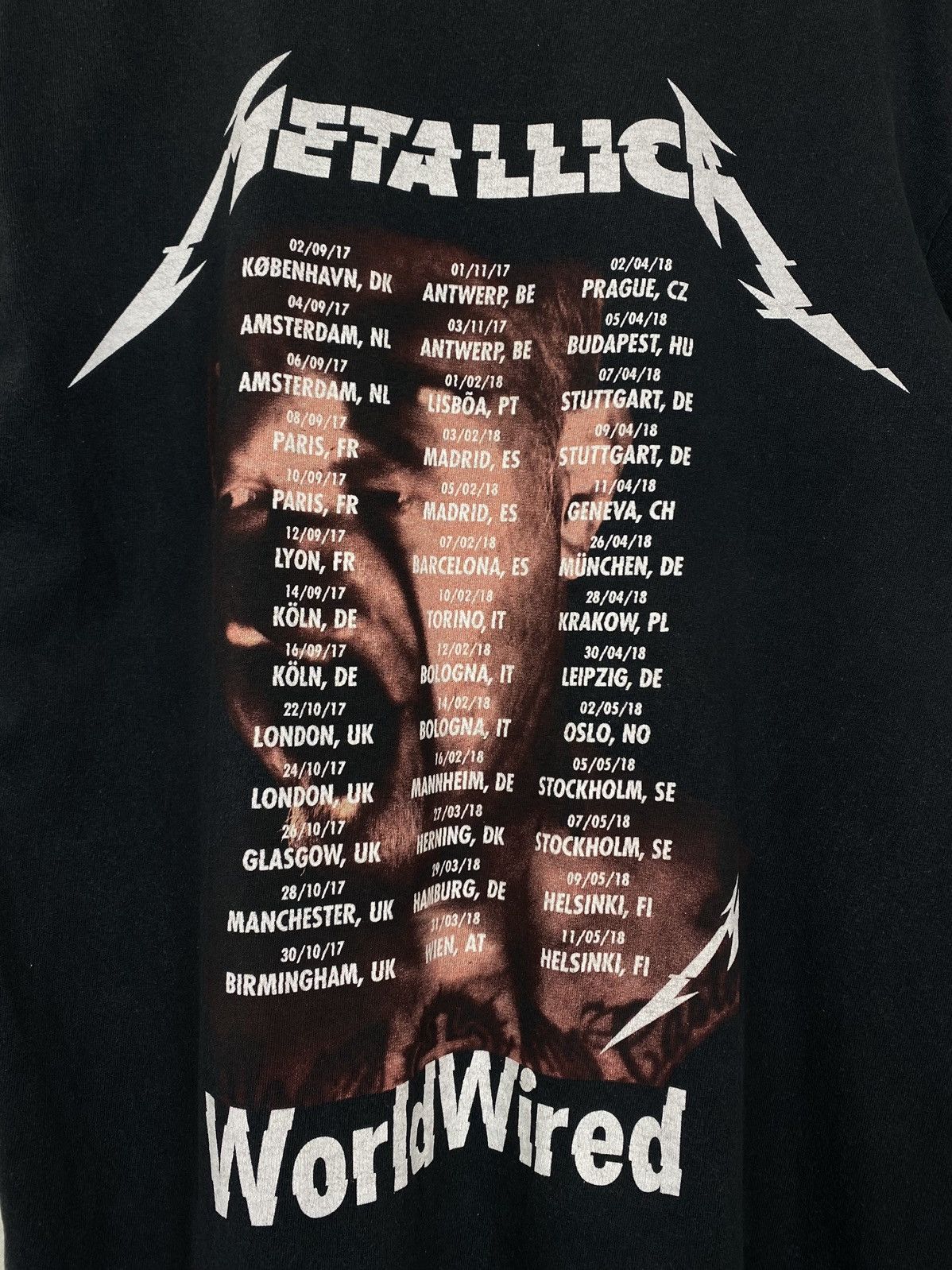 Band Tees Metallica Worldwired Rock Band Tour Tee Graphic Promo Black Size US L / EU 52-54 / 3 - 7 Thumbnail