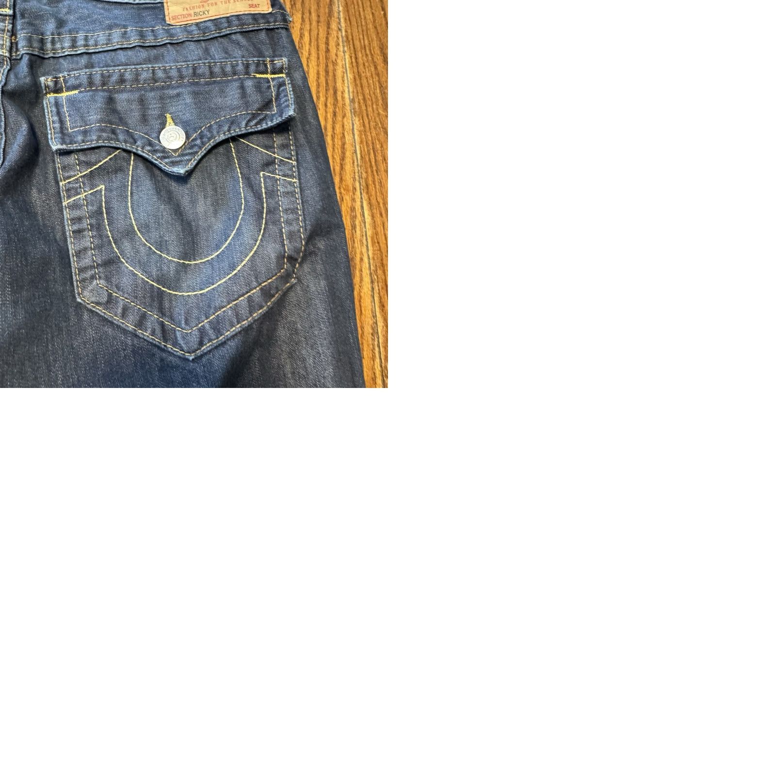 True Religion True Religion Jeans Men's Ricky Flap Pocket Relaxed Straight 36x33 Men’s Size US 36 / EU 52 - 9 Thumbnail