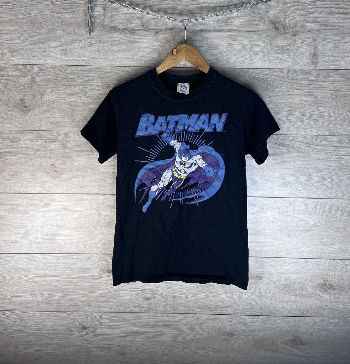 Gildan Vintage merch T-shirt Batman size S made in Usa Size US S / EU 44-46 / 1 - 1 Thumbnail
