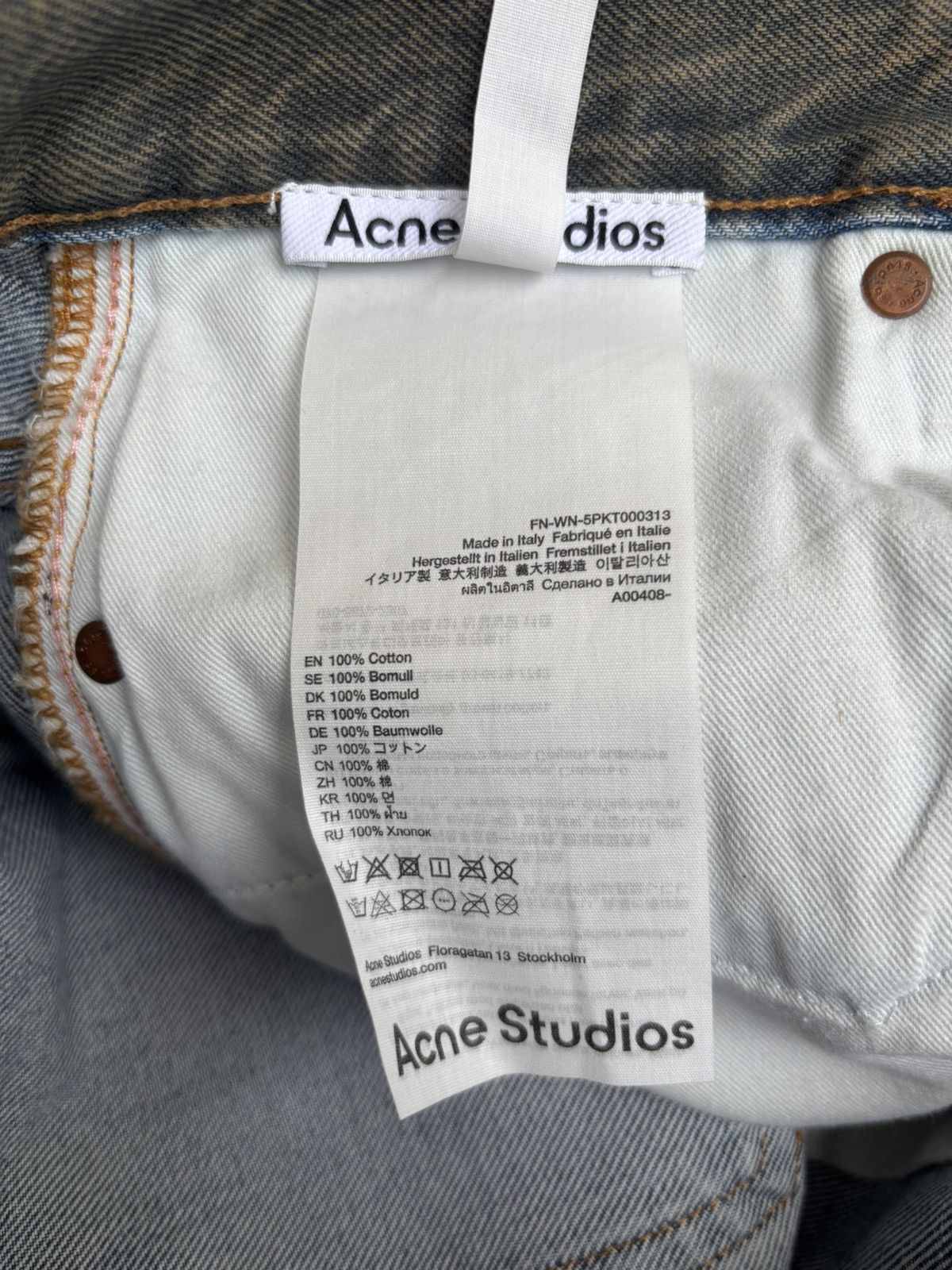Acne Studios Acne Studios Dirty Coating Denim Size 24" / US 00 / IT 34 - 9 Thumbnail